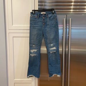 Madewell Cali Demi Boot Jeans Size 25